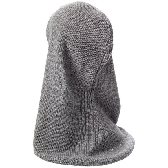 Hannah Rose Shaker Overlap Cashmere Balaclava, Blue - Picture 2 of 2